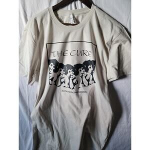 the Cure  band   t shirt size   xl off white